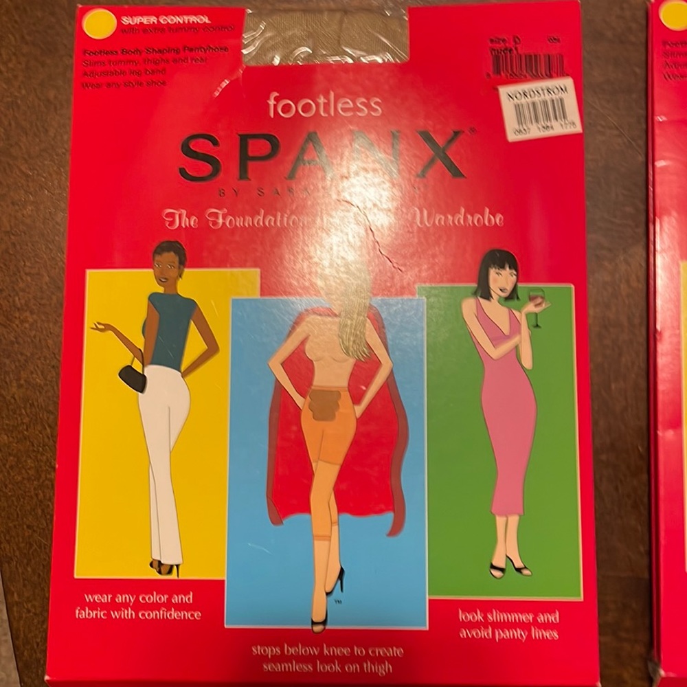 Spanx footless pantyhose, sz D (nude1 color) Super Control - Picture 2 of 9